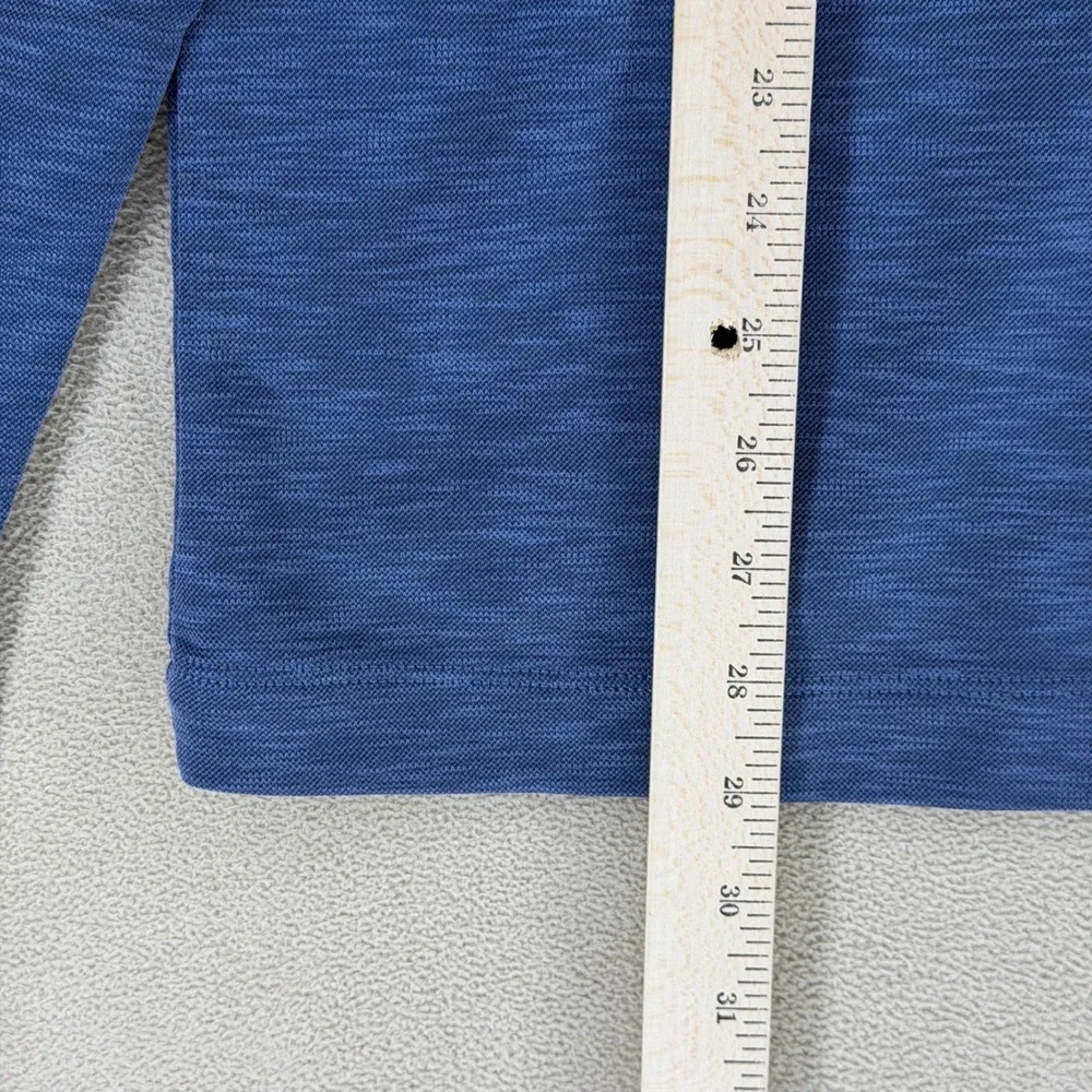 Tommy Bahama Via Del Mar Half Zip Pullover Men's M‎ Ocean Deep Heather Blue